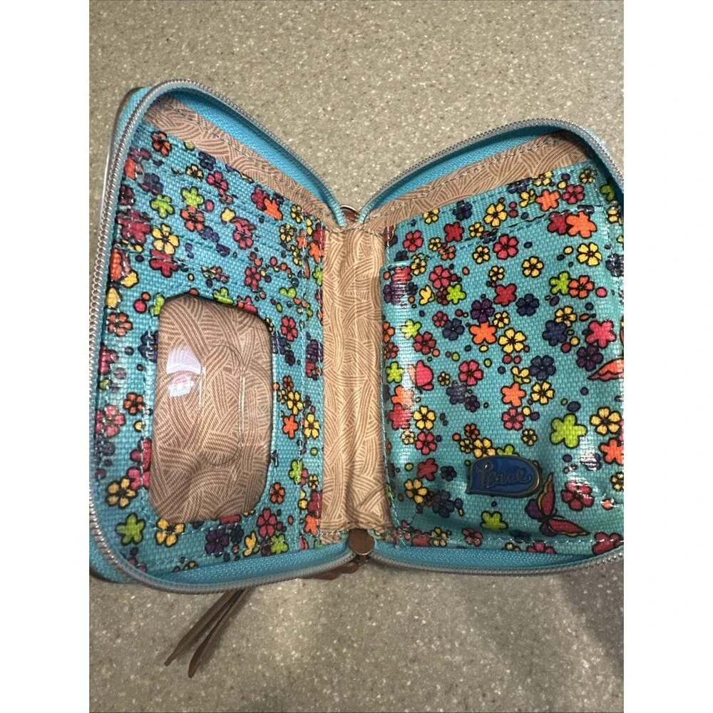 Sakroots Wallet Floral Multicolor Zip Around 5.5" X 4.5" - Picture 5 of 10